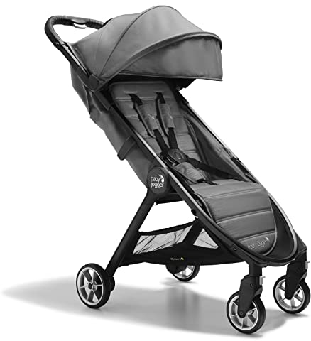 Baby Jogger City Tour 2 Reisebuggy | Kleiner, leichter und kompakter Buggy mit Einhandfalt | Shadow Grey (Grau)
