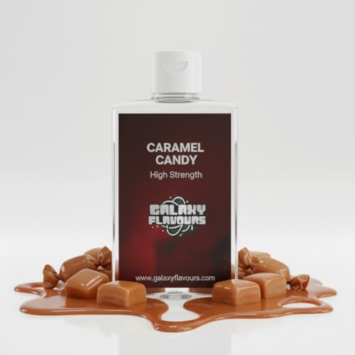 Saborizante de caramelo - Saborizante alimentario de alta potencia - Botella de 100 ml - 250 sabores.