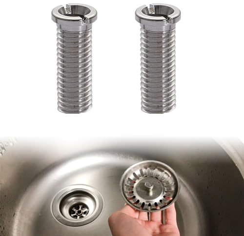 Hohlschraube Spüle,Küchenspüle Korbsieb Schraube,Hohlschraube für Siebkorbventile, M12 x 35 mm Rostfreier Stahl Abflusssieb Schraube,für Spülbecken Waschbecken Siebkorb Küche Bad,2 Stück