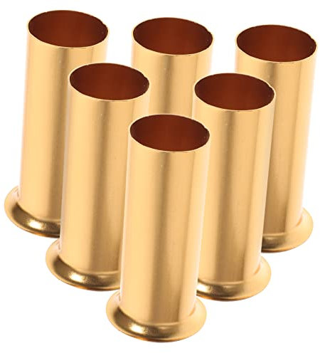 Mikikit 6st Kronleuchter-manschetten-set Abdeckungen Für Kerzenfassungen Kristallkerzenhalter Kronleuchter Teile Leichte Basisärmel Hohe Kronleuchter Ärmel Kerzenärmel E12 Metall Steckdose