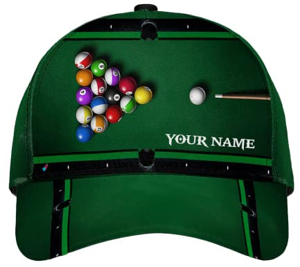 Baseball Kappe Personalisiertes Billard Baseball Mütze Verstellbare Capatmungsaktive Mütze Snapbacks Baseball Cap Für Golf, Running, Auf Reisen