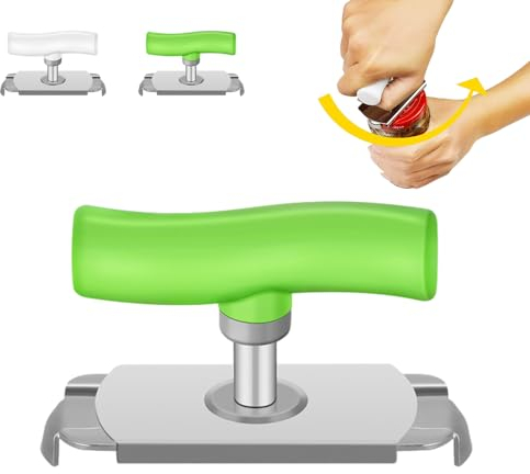 Effortless Arthritis Jar Opener, Arbeitssparender Dosenöffner, Dosenöffner Senioren, Glasöffner Schraubdeckelöffner, für Familie, Picknick,Geschäft (grüner)