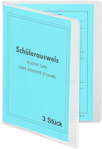 3 Stück Ausweishülle A7 Transparent Doppelhülle Scheckkarte 150 * 107mm Ausweishülle Doppelhülle Durable Schutzhülle für Fähigkeitszertifikat Studentenausweis Blutdruckkontrollkarte