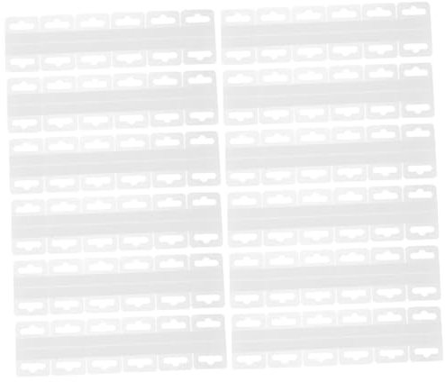KOMBIUDA 100stücke Transparente Selbstklebende Hakenlaschen Für Einzelhandelsdisplay Aus Pvc-material Bruchfest Und Langlebig Zum Aufhängen Und Präsentieren Von Etiketten
