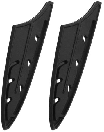 QUARKZMAN 2pz Copri Coltello Manicotti Protezioni Bordo Lama per Coltello in Ceramica da 4 Proteggi Bordo Lama Fodero Universale per Coltello da Cucina, Nero