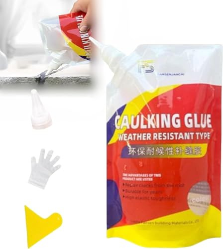 Caulking Glue Weather Resistant Type - Platte Beton Riss Wasserdicht Reparatur Dichtungsmittel, Detroit Rain Slab Concrete Crack Waterproof Repair Sealant 500g