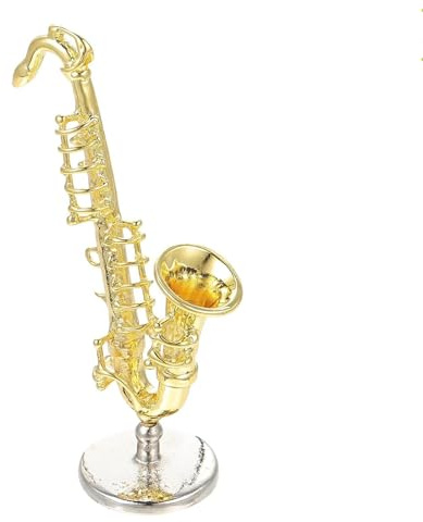HQWBVD Musikinstrumentenmodell Kleine Musikinstrumente Miniatur Sax Horn Ornamente Saxophon Modell