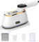 Travel Steam Iron Clothes Steamer 1200W LCD Screen 2 in 1 Mini Portable Handheld Steam Generator Iron 10s Fast Heat-Up Garments Wrinkles Remover Steam Iron with 180ML Water Tank for Travel Home Office