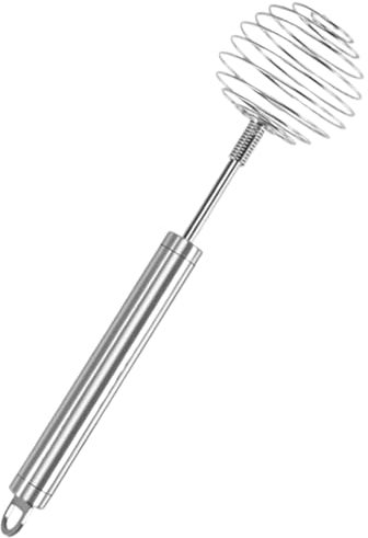 LIANGGM Egg Beater Whisking Ball Spring Whisk Stainless Steel Hand Held Mixer Manual Egg Beater Kitchen Baking Tools Whisk Cooking Utensils For Blending