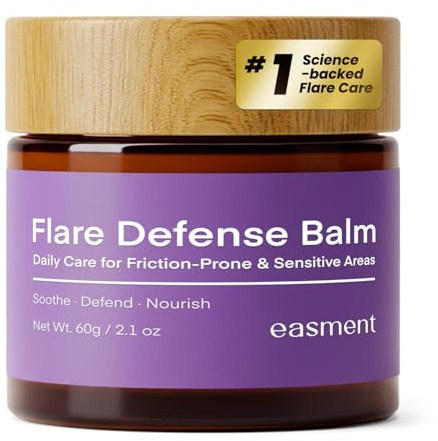 Easment Hidradenitis Suppurativa Flare Defense Balm: 2oz Science-Backed Daily Protection for Flare-Prone, Bump-Prone Skin – Microsilver BG™, Zinc Oxide & Botanical Blend – Non-Greasy, Non-Staining