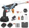 Nettoyeur Haute Pression sans Fil Portable Max 90 Bar avec 2 Batteries, Buse Multi-pulvérisation 6 en 1, Tuyau de 5M, Lance D'extension, Outil de Nettoyage de Voiture en Plein Air