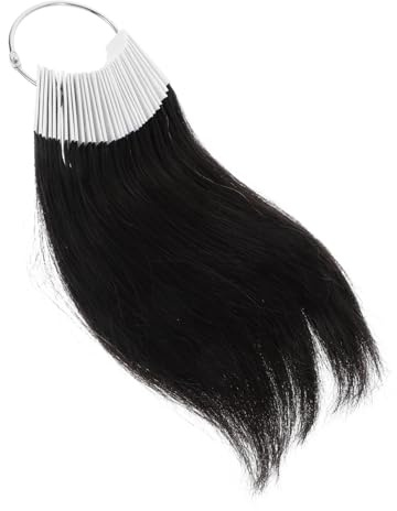 Gogogmee Nuancier Cheveux Humains 30 Mèches 3 Degrés de Couleur Palettes Coiffure Entraînement Professionnels Colorations Capillaires Échantillons Cheveux Naturels Réutilisables