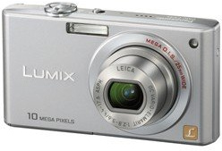Panasonic Lumix DMC-FX35 Digital Camera 10.1MP with 4x Wide Angle MEGA Optical Image Stabilized Zoom Silver (Renewed)