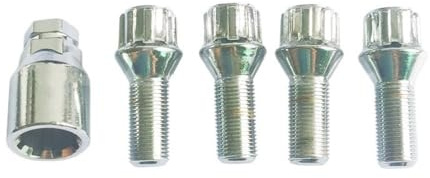 BASPHHH écrou Jante Compatible avec ‌Benz pour X118 2019 2020 2021 2022 pour C209 2002 2003 2004 2005 2006 2007 2008 2009 2010 Embout de boulons de Roue antivol M14*1.5