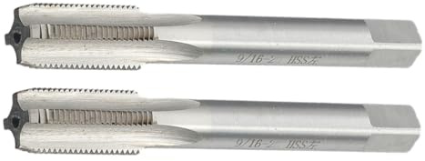 for Pedal Thread Tap Set 9/16''-20 TPI Right & Left Hand for HSS Hand Tap Pair, Crank Arm Threading Tool for Bike Maintenance and Cycle Repair in for Worksh(x 1.5mm)