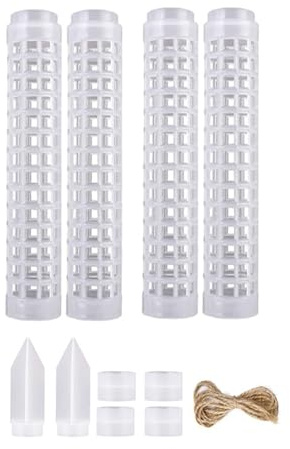 Guaber 4Pcs Moss Poles For Plant Stackable Self-Watering Moss Stick For Monstera Indoor Climbing