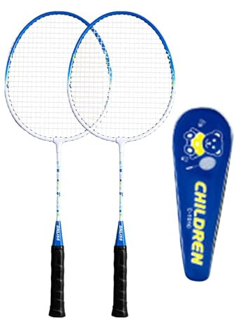 RCGOFOLLOW Badmintonracketset för barn ingår Professionella badmintonracketar för barn Enkelt och roligt vid utomhusevenemang Lättaste spelracketar Förälder