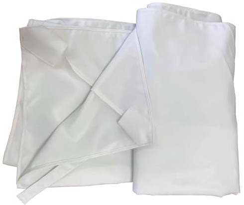 Telo di ricambio per ombrellone deportato Molokai 3 x 4 m, colore: bianco – rettangolare, poliestere idrorepellente e anti-UV
