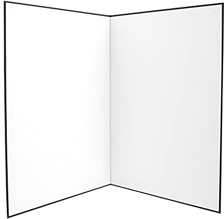 NUOBESTY Riflettore Cartoncino Pieghevole Nero A4 per Fotografia Funzione di Riduzione Luce e Piegatura a 180 Gradi per Gioielli e Cosmetici