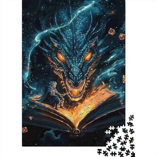 Drache 1000 Teile Puzzle Papier Erwachsene Zauberbuch Puzzle für Erwachsene Entspannung 59 nan