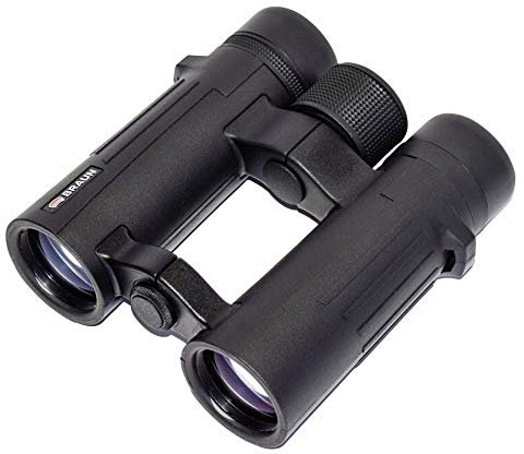 Braun 10 x 34WP Fernglas Compengu, Schwarz
