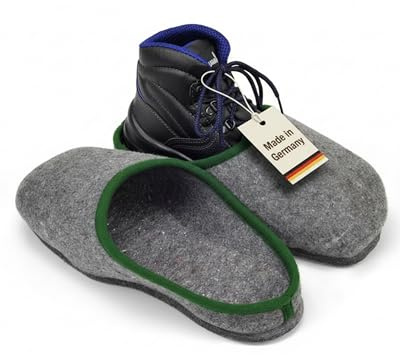Pantoffelmann zapatillas de museo para zapatos de seguridad I Hasta talla 46 I Cubrezapatos de fieltro para artesanos I Protegen el suelo de arañazos & suciedad I Pantuflas para visitantes