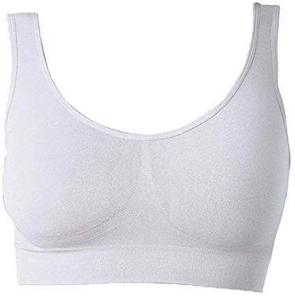 UnsichtBra Donna Set di 3 Reggiseni | Brassiere Senza Ferretto | Ultra Confortevole e Invisibile | Anti Sudore | Senza Cuciture | Elasticizzato e Traspirante | Nero, Bianco, Beige | Lingerie Cotone
