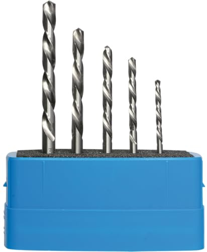 SW-Stahl 80505L HSS-G Linksbohrersatz, 3-7 mm, 5-teilig Spiralbohrer | Linksschneidend nach DIN 338, zum Ausbohren von Schraubenköpfen und Gewindebolzen, Premium Qualität in der Runddose