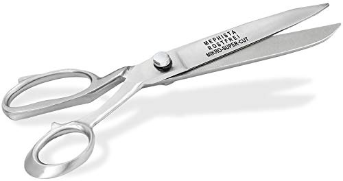 Stoffschere Schneiderschere Textilschere mit einseitiger Mikroverzahnung | Arbeitsschere Rostfrei zum Schneiden von Stoffen 24,5 cm