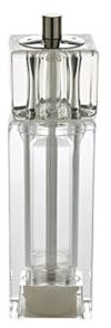 Genware NEV-SPSQCOM Square Combo Pepper/Salt Grinder/Shaker, Acrylic