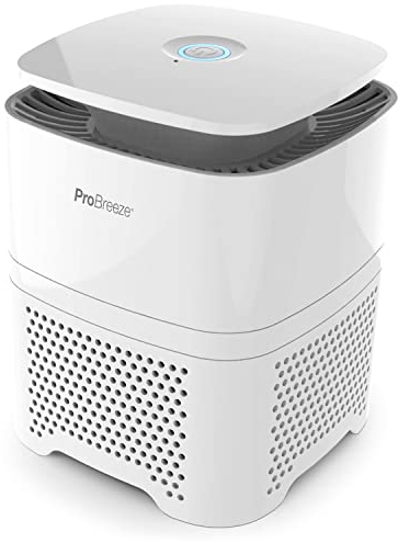 Pro Breeze™ 4-in-1 Luftreiniger mit Vorfilter, True HEPA, Aktivkohlefilter und Ionisator. 99,97% Filterleistung. Für zu Hause, Büro – ideal für Allergiker, Raucher, gegen Allergien, Staub