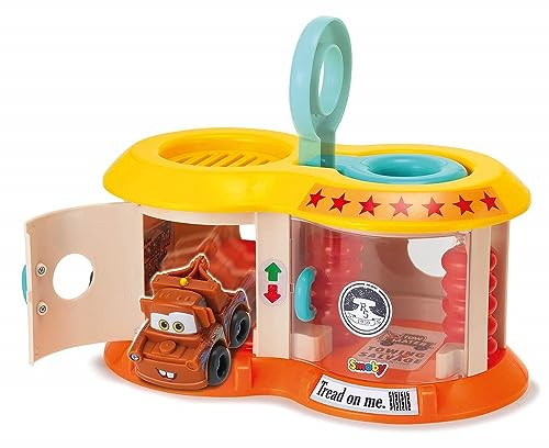 Smoby - Vroom Planet Mini Garage Disney Cars - 1 Véhicule Martin Inclus - Jouet pour Enfant dès 18 Mois - 120421