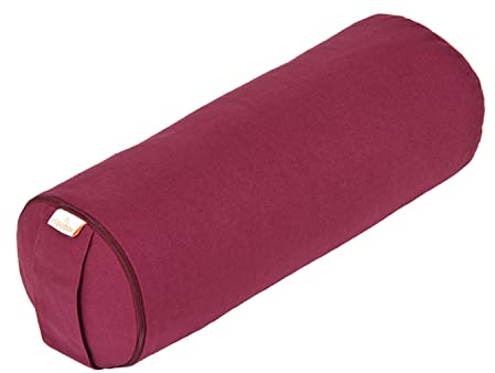 Yogabox Yoga MINI BOLSTER/Nackenrolle BASIC, aubergine