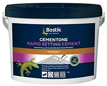 2 x BOSTIK 2.5kg Cementone rapid fast setting repair cement quick drying concrete