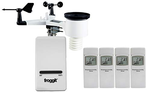 froggit DP1500 WiFi Internet Funk Wetterstation Bridge WLAN Wettercenter System Set 4