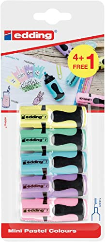 edding Mini Highlighter 4+1