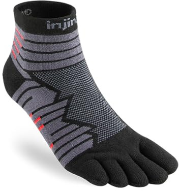 Injinji Ultra Run Minicrew Teensokken Onyx