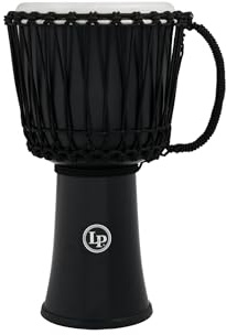 Latin Percussion World Collection Circle Djembe, Black, 10-Inch (LP2010-BK)