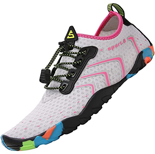 SAGUARO Badeschuhe für Herren Damen - 7/9 Drainagelöcher Schnelltrocknende rutschfest, Gr 35-48