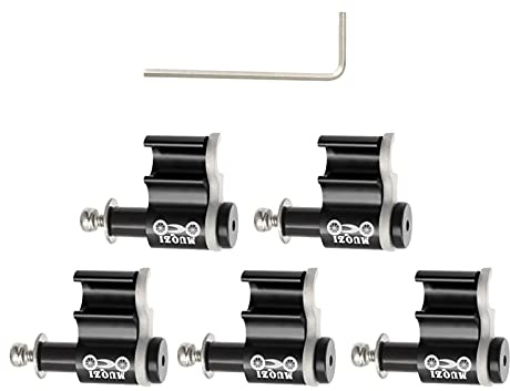 5pcs Aluminum Alloy Bike Cable Clips Brake Cable Housing Clip Bicycle Cable Hose Guide Clamps for Brake Derailleur Cables