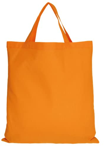 TEXXILLA 10 Stück Baumwolltasche - 28 Farben | mit zwei kurzen Henkeln | 38x42cm | Jutebeutel | Einkaufstasche | unbedruckt