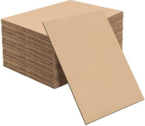 NINGWAAN 60 Pack 11x14 Inch Thickened Cardboard Sheets, Flat Cardboard Inserts for Packing, Mailing, DIY Crafts, Art Projects, Kraft Brown