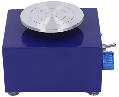 Mini-Töpferscheibe, 2000 U/min, Einstellbare Geschwindigkeit, Kinder, Lebendige Farben, Kleine Schule, Töpferscheibe, 100 Bis 240 V Elektrische Kleine Töpferscheibe mit Rostfreiem Drehteller(#2)
