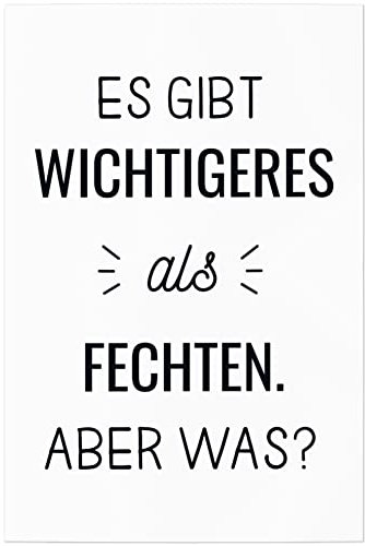 JUNIWORDS Poster, Es gibt wichtigeres als Fechten. Aber was?, 40 x 60 cm (1009911)