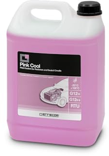 ERRECOM Pink Cool, Rosa Kühlerflüssigkeit -20°C/+106°C, G12+ G12++ Frostschutzmittel, mit SI-Oat Inhibitorpaket 100% silylalysiert, Gebrauchsfertig, 5 Liter