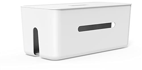 WAOCEO Kabelmanagement Kabelveranstalter for das Management der Steckdose des Power Board-Aufbewahrungsboxs for den Adapterdraht- und Ladekabel Kabelbox