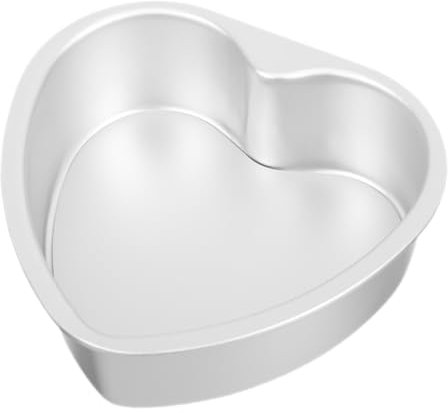 Garneck Stampo Cuore Per Torta in Alluminio Anodizzato Teglia Antiaderente Fondo Rimovibile Stampo Da Forno Per Torte Cioccolatini e Budini