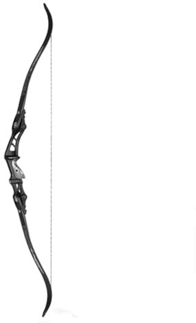 PHILOCS Bogenschießen Recurve Bogen F263 Jagdbögen ILF Universal Schnittstelle, 25lb, 30lb, 35lb, 40lb, 45lb, 50lb, 55lb, 60lb Rechtshänder Handgriff Außenbereich Schießen Bögen (35lb Bow)