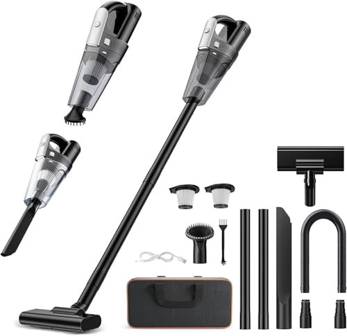 Ovshnrr Aspirabriciole Senza Fili a Batteria 7500-10000PA Aspirapolvere per Auto Aspirapolvere Portatile e Ultraleggero Aspirapolvere per Peli di Animali, Auto, Casa, Ufficio