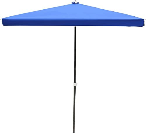 Parasol de plage, grand parasol d'été double couche en tissu rectangulaire extérieur pliable, auvent for plage, jardin, patio, marché 200 x 200 cm, 220 x 180 cm (couleur : rouge, taille : 2,2 m x 1,8